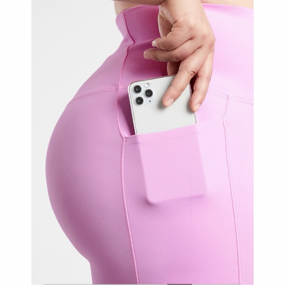 Athleta “Opaque Lilac” Salutation Stash Pocket 5” Short NWT SZ 1X - Picture 3 of 12